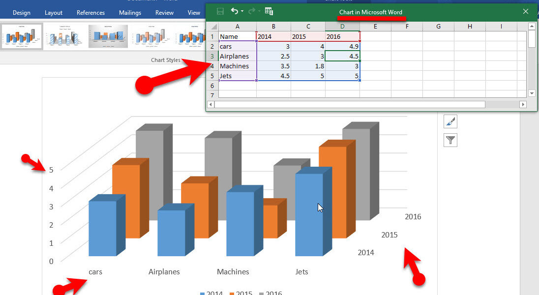 Basics of Creating Charts in Microsoft Word