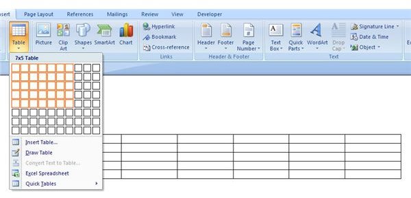 Basics of Creating Tables in Microsoft Word