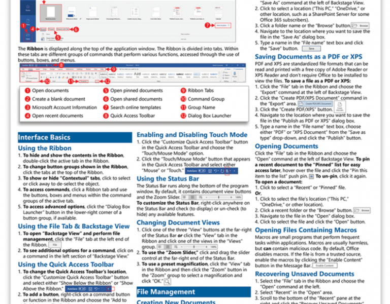 Quick Microsoft Word Guide