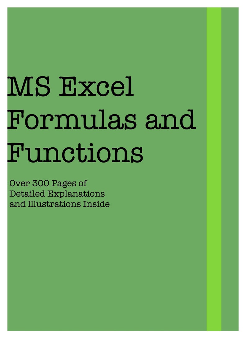 Microsoft Excel: Formulas and Functions Explained
