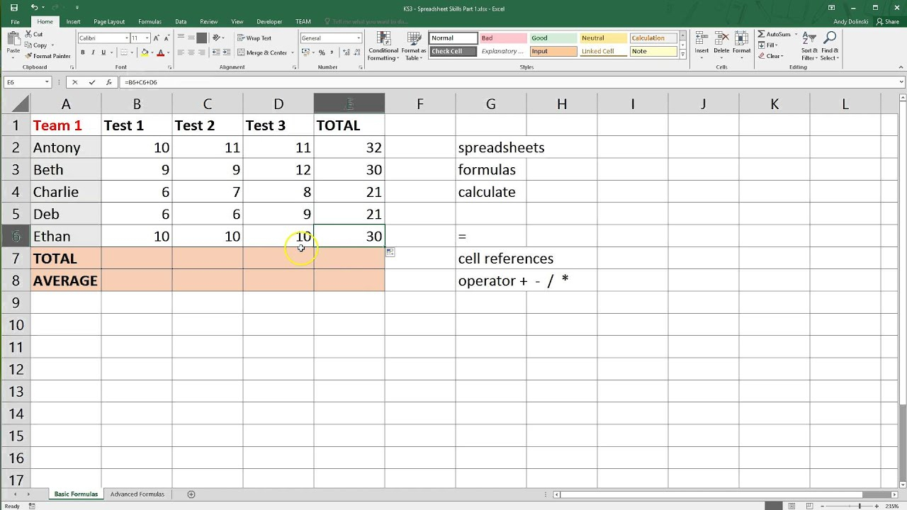 Microsoft Excel: Best Practices for Spreadsheet Design
